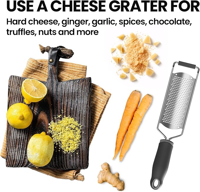 Cheese Grater, Lemon Zester, Fine Cheese Grater - Image 6
