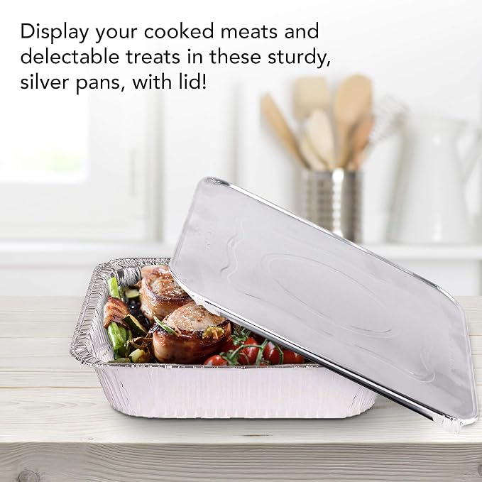 Stock Your Home Foil Pans with Lids - Image 5
