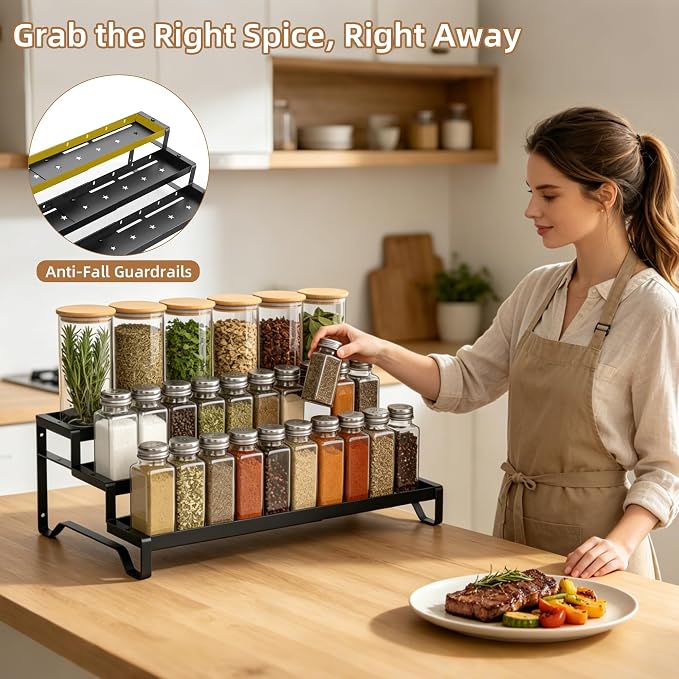 SANKEU Expandable Spice Rack Organizer - Image 3