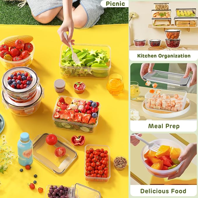 JSCARES 40 PCS Food Storage Containers - Image 7
