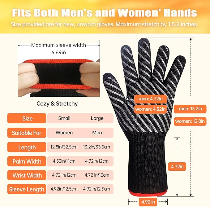 HandLove BBQ Gloves, Oven Gloves - Image 4