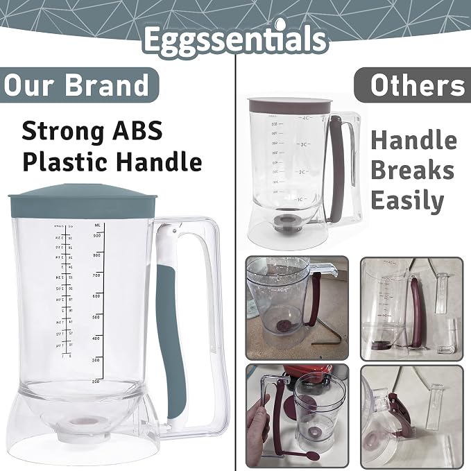 Eggssentials Pancake Dispenser – Easy Control Cake Mix Dispenser - Image 4