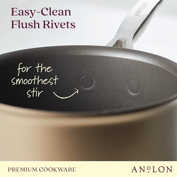 Anolon Ascend Hard Anodized Nonstick Cookware/Pots and Pans Set - Image 7