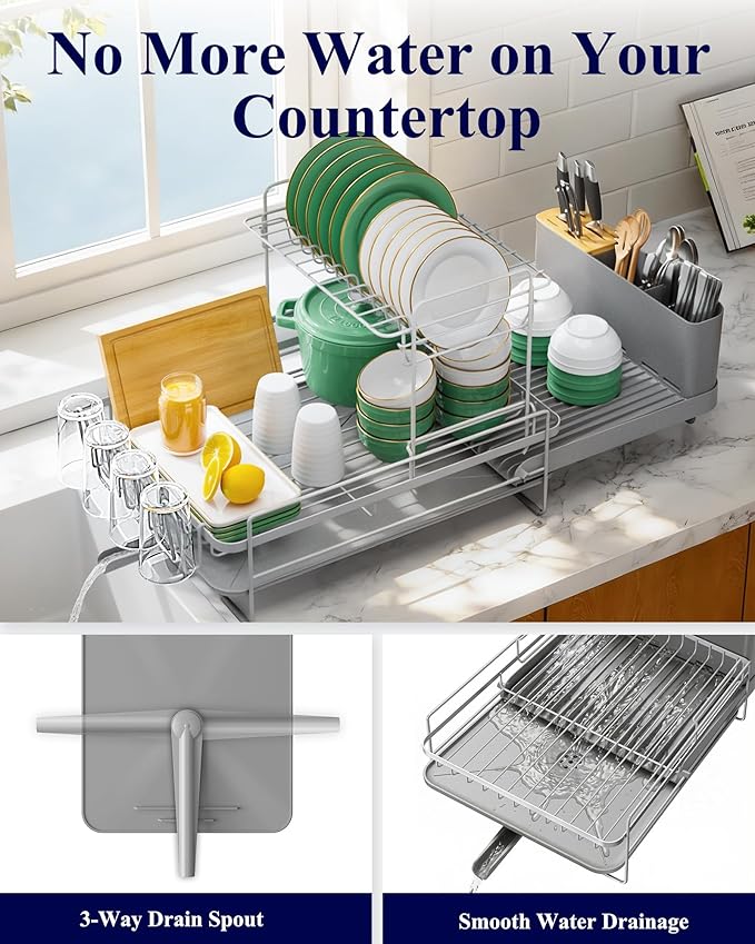 Kitsure Large Dish Drying Rack - Image 3