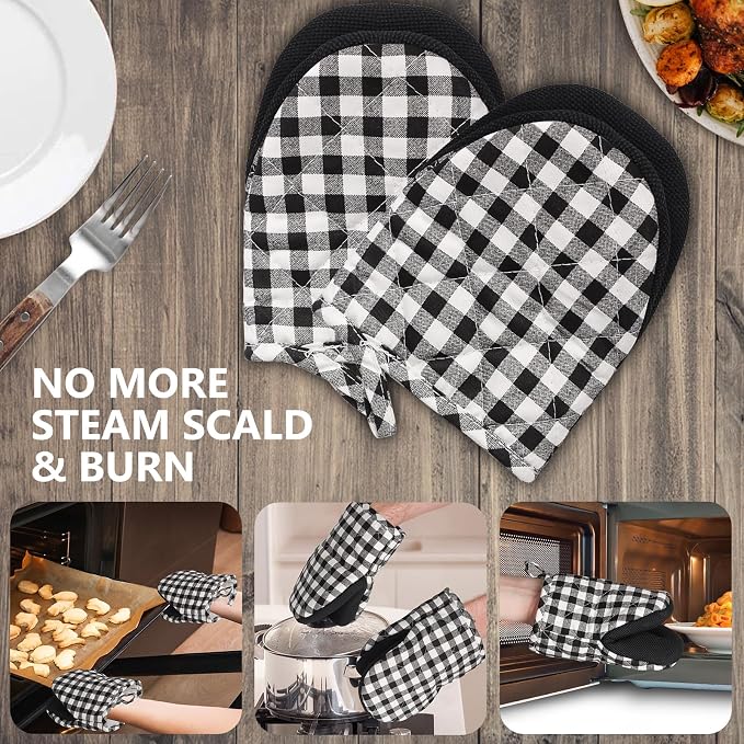 1 Pair Short Oven Mitts - Image 7