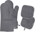 4Pcs Oven Mitts and Pot Holders Set, 572F Heat Resistant Oven Glove, Soft by Tormays