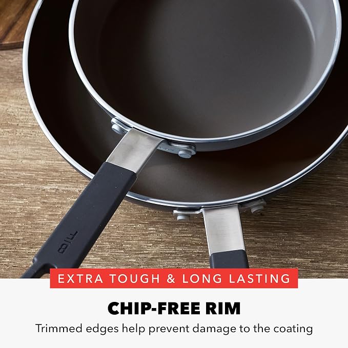 GreenPan x Bobby Flay 2 Piece- 8” and 10” Nonstick Frying Pan Skillet Set - Image 9