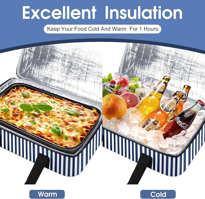 Insulated Casserole Carrier, Portable Casserole Carrier - Image 4