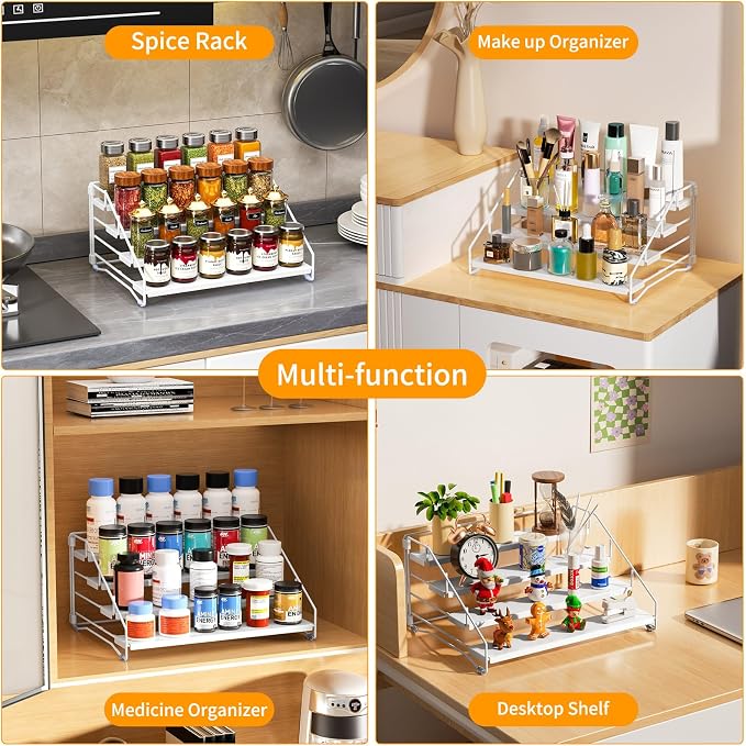 RCHYFEED Spice Rack Organizer for Cabinet, 4 Tier Spice Organization for - Image 7