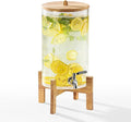 2 Gallon Glass Drink Dispenser by Cryyam