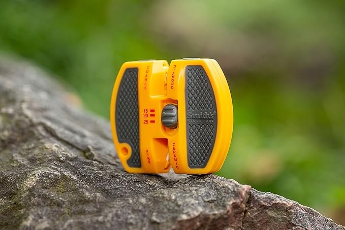 Smith’s 50917 Adjustable 2-Step Knife Sharpener – Yellow - Image 2