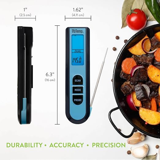 Taylor TruTemp Dual Instant Read Infrared Meat and Food Thermometer, Digital - Image 3