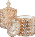 2 Pack Qtip Holder Thick Glass Apothecary Jars by rejomiik