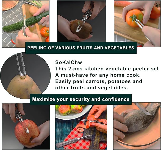 Potato Peelers for Kitchen, Just Like Mom's old steel Peeler - Image 8