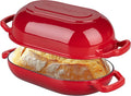 VORRINGARD Enameled Cast Iron Sourdough Bread Oven, Dutch Oven, Loaf Cast Iron by Unknown