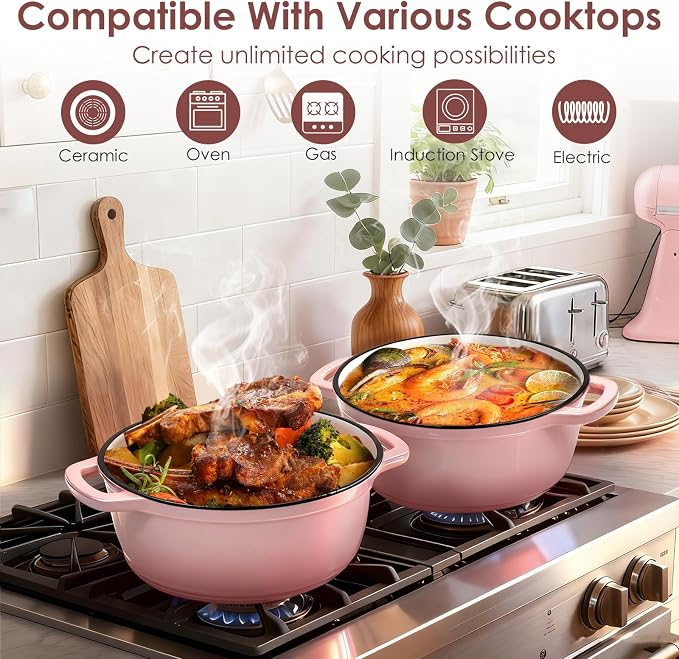 Cast Iron Dutch Oven Pot With Lid - Image 6