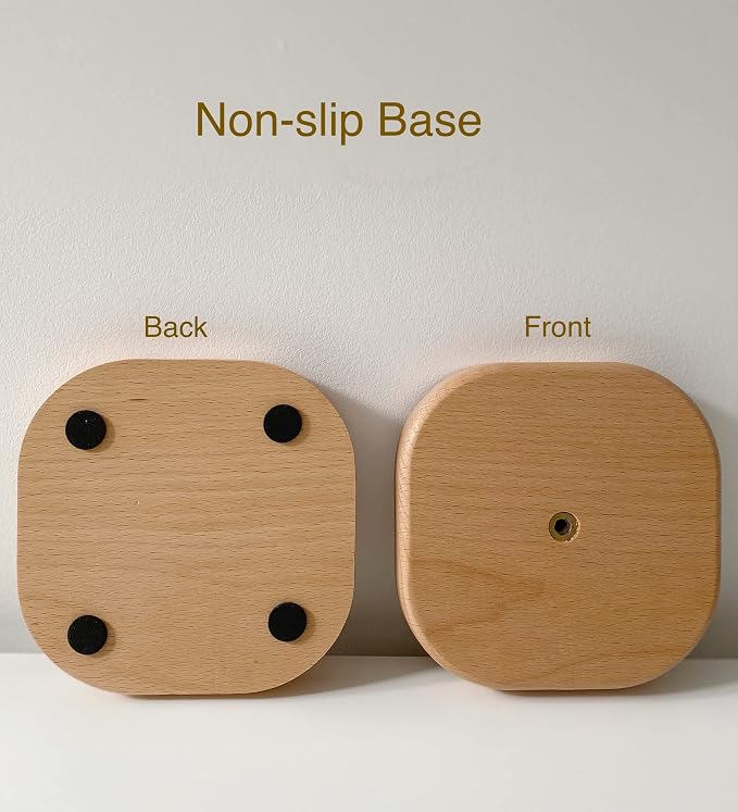 Cute Paper Towel Holder, Wooden Kitchen Roll Stand Organizer Free Standing - Image 4