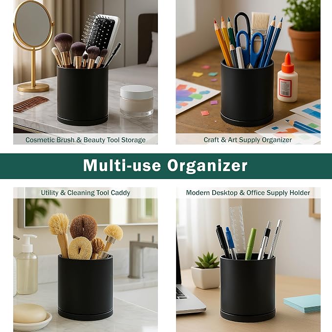 D'vine Dev 360° Rotating Utensil Holder Set – 7.2"+5" Kitchen Utensil Crocks - Image 7