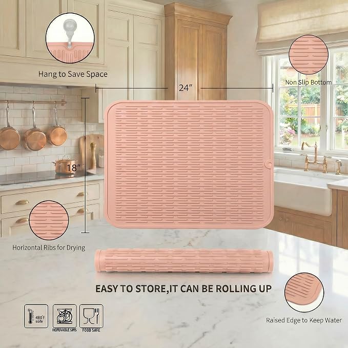 MicoYang Silicone Dish Drying Mat - Image 2