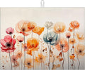 Poppy Dish Drying Mat for Kitchen Counter Wild Flower Drying Pad Absorbent by MOUNTANLLY