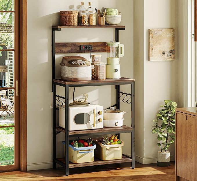 SUPERJARE Kitchen Bakers Rack - Image 2