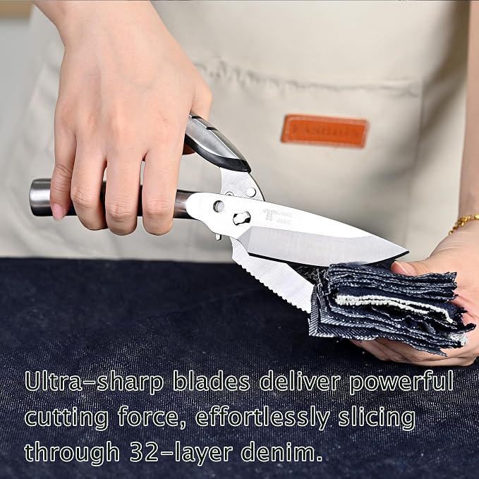 Kitchen Shears Heavy Duty, Stainless Steel Sharp Poultry Kitchen Scissors - Image 7