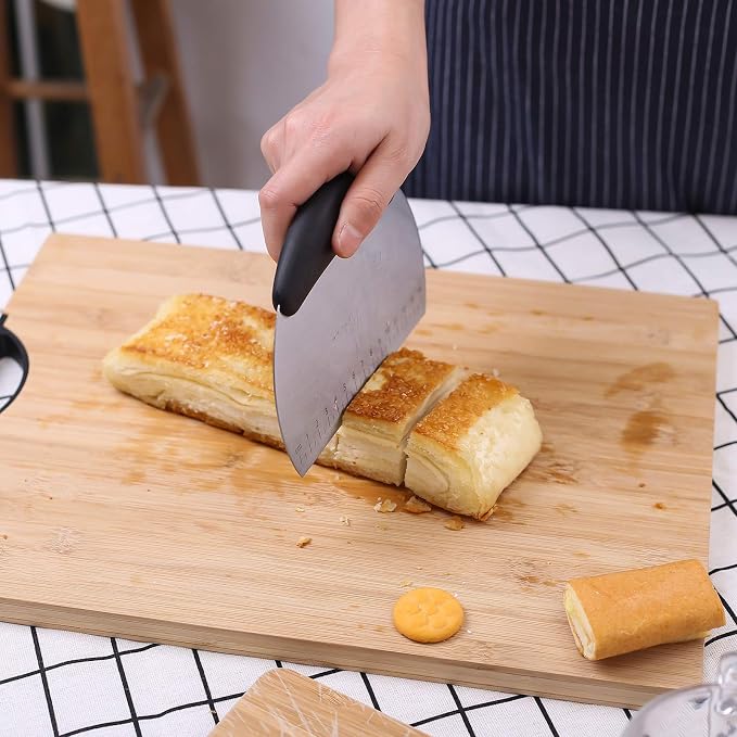 1 pcs Dough Pastry Scraper Chopper/Stainless Steel Dough Scraper Cutter - Image 3