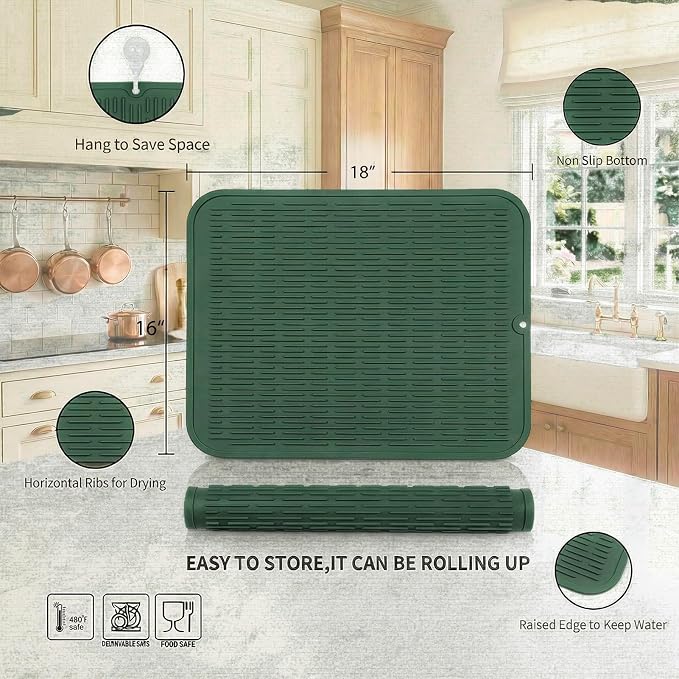 MicoYang Silicone Dish Drying Mat - Image 2