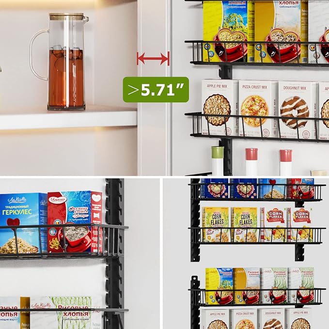 Churboro Over the Door Pantry Organizer Rack - Image 6