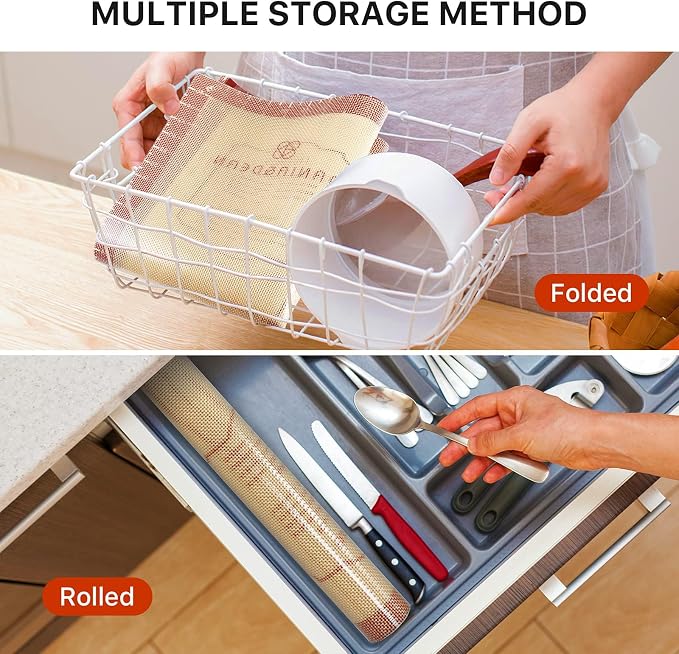 Silicone Baking Mat, Reusable Food Grade Silicone Counter Mat - Image 7