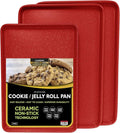 casaWare 3pc Ultimate Commercial Weight Cookie Sheet Set, Two 15 x 10-Inch Pans by casaWare