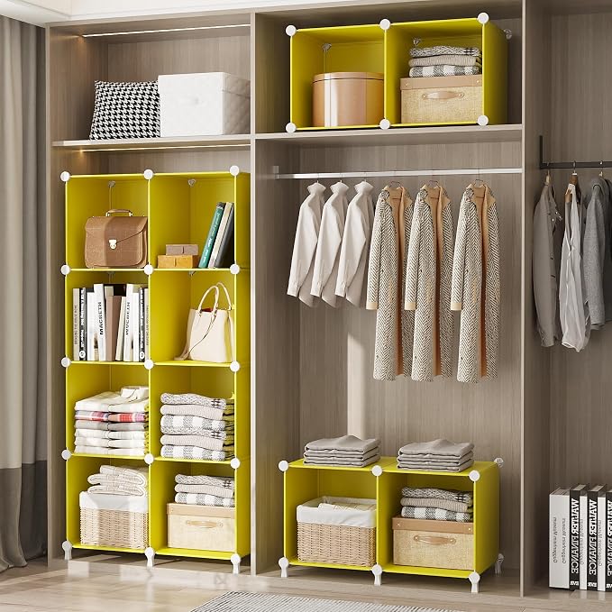 AWTATOS Cube Storage Organizer, 6 Cube Closet Organizers and Storage, DIY - Image 5