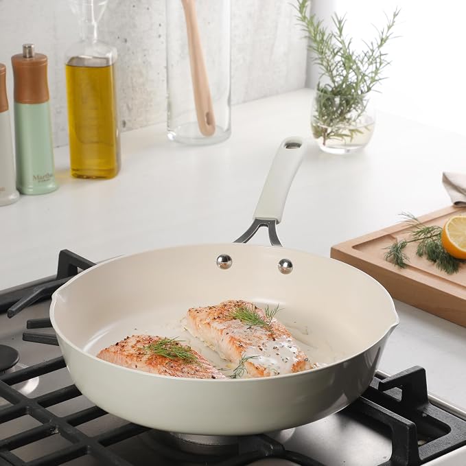 Martha Stewart Heathland 11 Inch Aluminum Fry Pan - Image 5