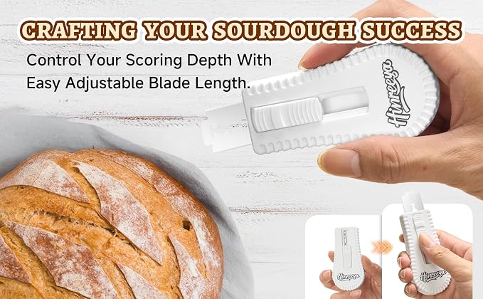 Bread Lame with Magnetic Push-Pull Design, Sourdough Scoring Tool with 5 - Image 8