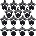 15 Packs Classic Beer Top Opener Wall Mounted Black Screw in Bottle Cap Opener by Wallmountedbottleopener