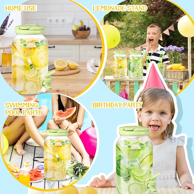 Havawish 2 Pcs 1 Gallon Plastic Beverage Dispenser - Image 3