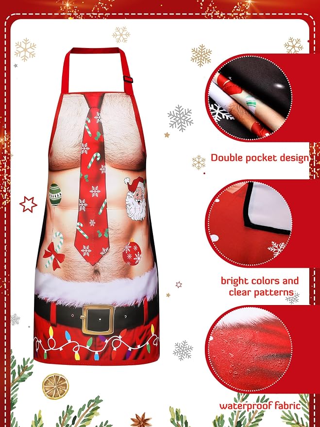Geetery 4 Pcs Chicken Aprons for Women Rooster Print Apron Waterproof - Image 5