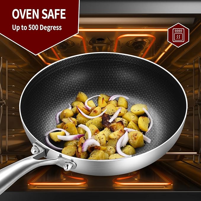 LOLYKITCH 6QT Tri-Ply Stainless Steel Sauté Pan - Image 4