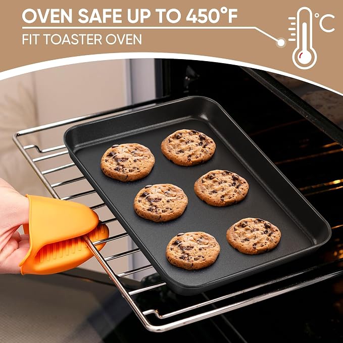 E-far Baking Sheet Set of 2, Nonstick Carbon Steel Baking Trays - Image 7