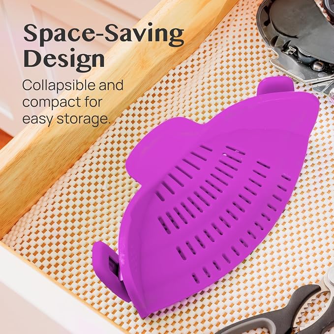 Kitchen Gizmo Snap N Strain Pot and Pasta Strainer - Image 4