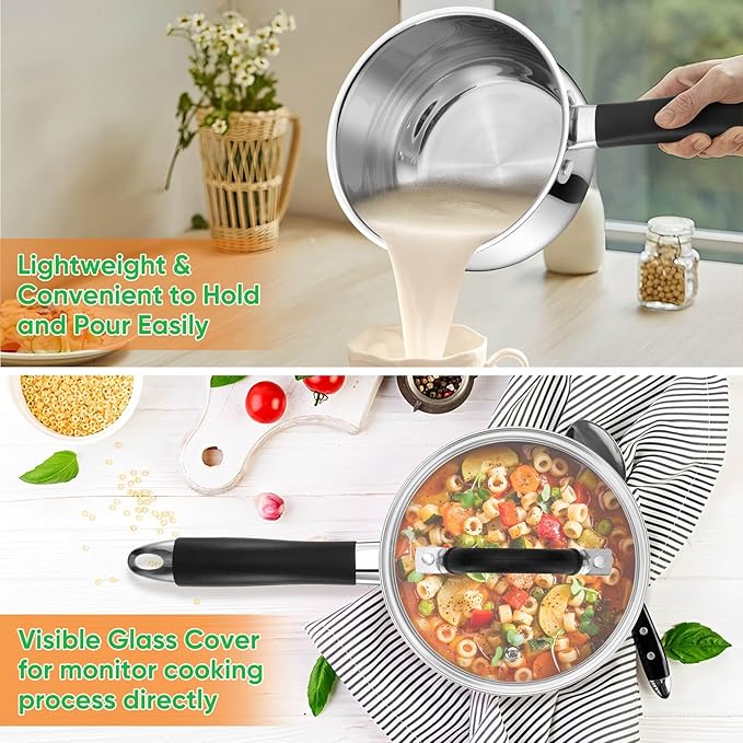 P&P CHEF 2 Quart Sauce Pan - Image 5