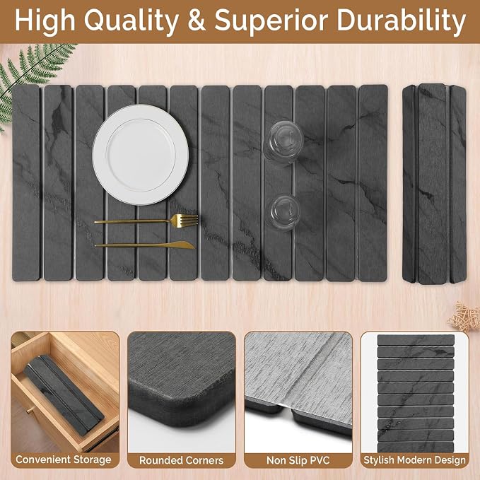 Extra Large Stone Dish Drying Mat - Image 4