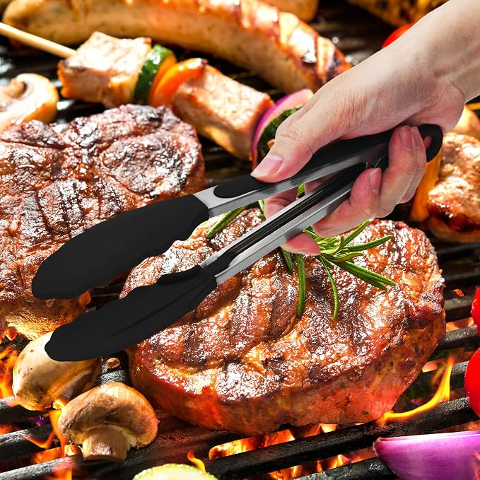 Premium Stainless Steel Heat Resistant Kitchen Tongs - Image 6