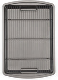 GoodCook 15” x 10.5” Nonstick Carbon Steel Baking Pan & Raised Wire Rack – by GoodCook