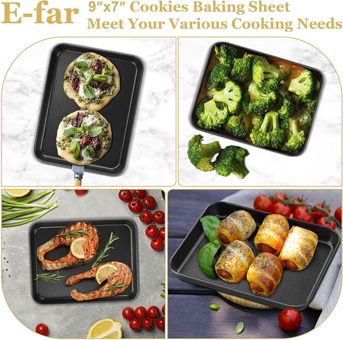 E-far Mini Toaster Oven Pan, Nonstick Carbon Steel Baking Pan - Image 3