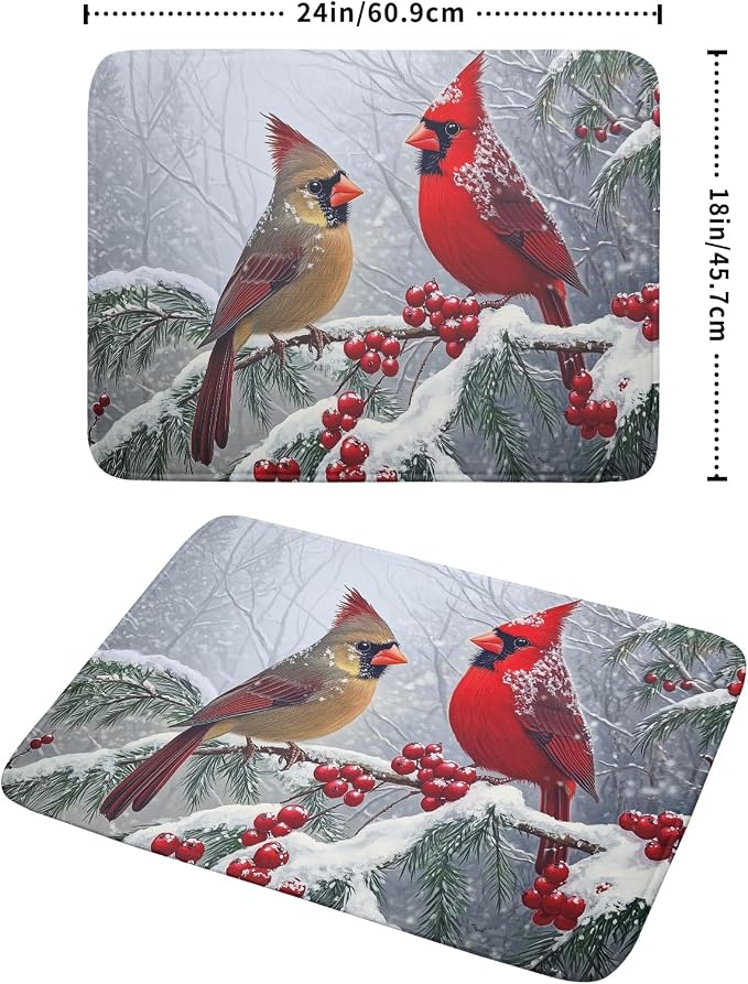 Winter Christmas Dish Drying Mat - Image 2