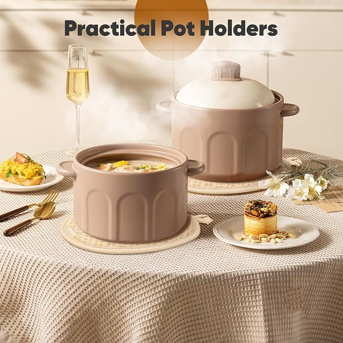 Oven Mitts and Pot Holders 4 Sets, Heat Resistant 500 ℉ Oven Mitt and Pot Holder - Image 5