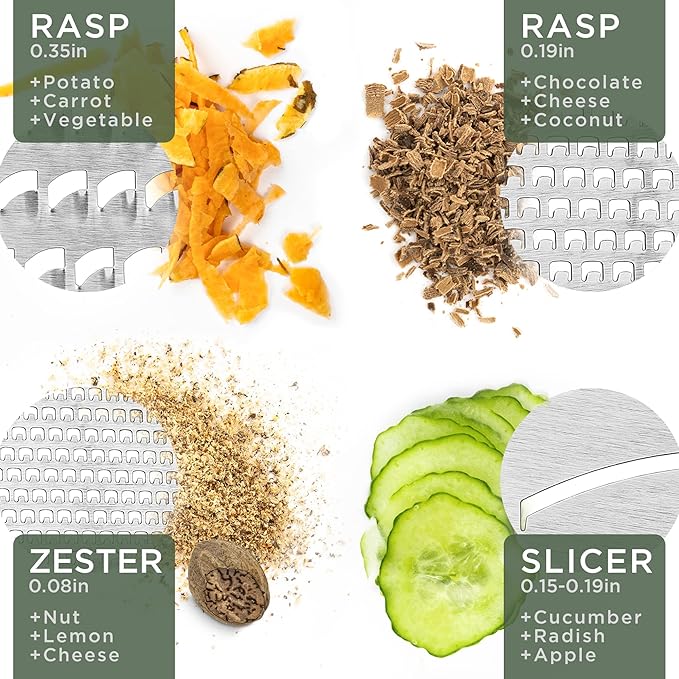 WALDWERK Premium Grater with Etched Stainless Steel Blades - Image 4