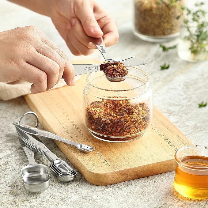 Spring Chef Stainless Steel Measuring Spoons Set of 8 - Image 9