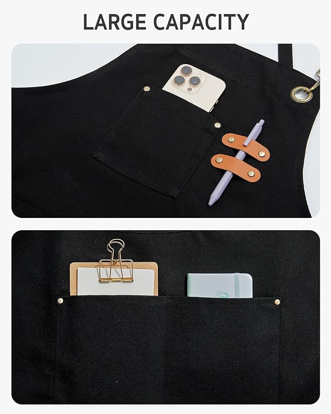 Syntus Chef Apron for Men Women Kitchen Cooking Apron - Image 4